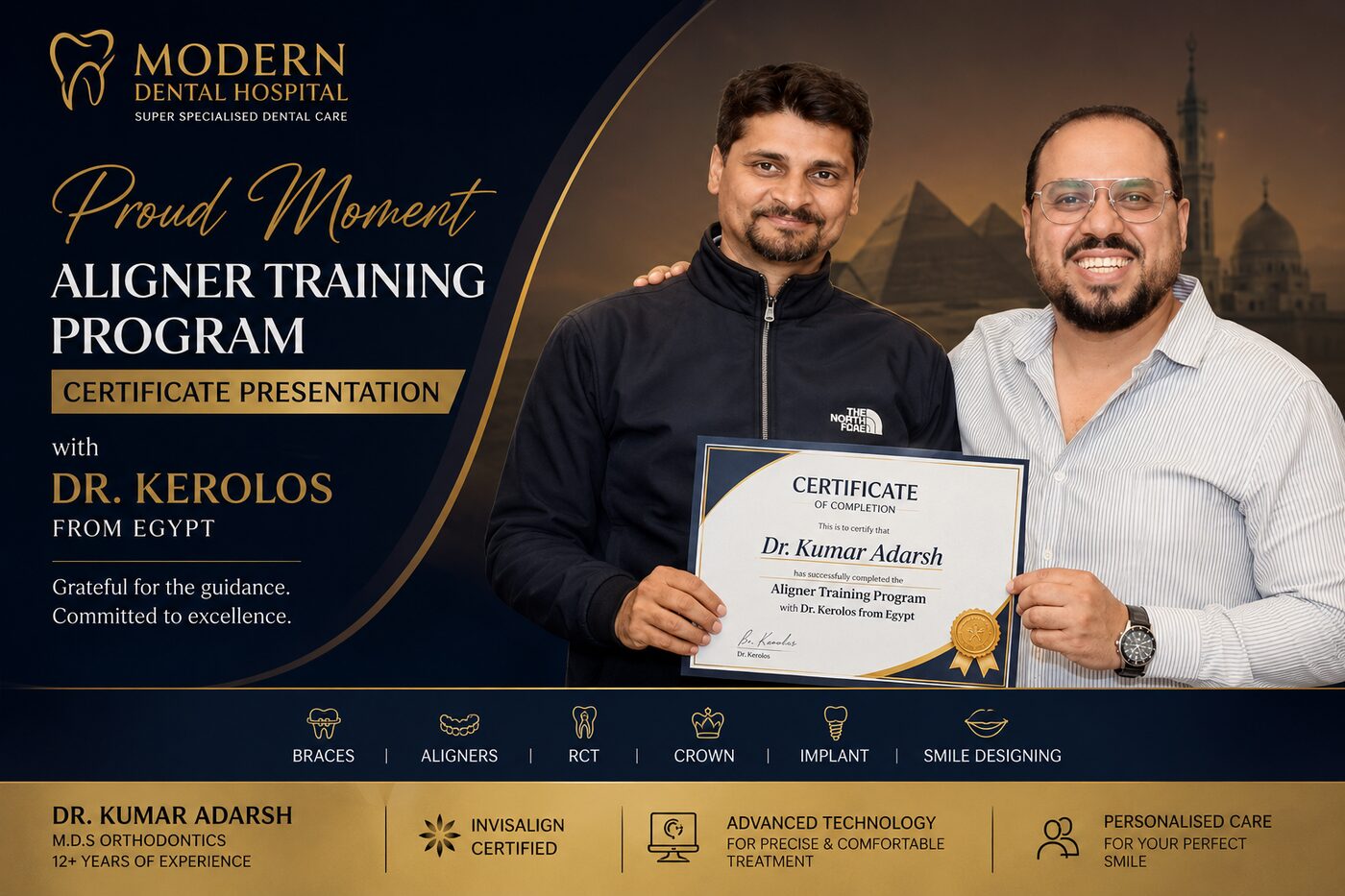 Aligner training with Dr. Kerolos, Egypt